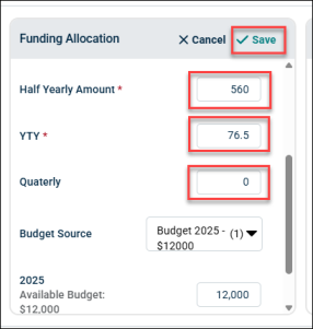 save custom funding fileds